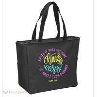 Faith It Does Not Make Things Easy It Makes Them Possible Luke Tote Bag thumb 2