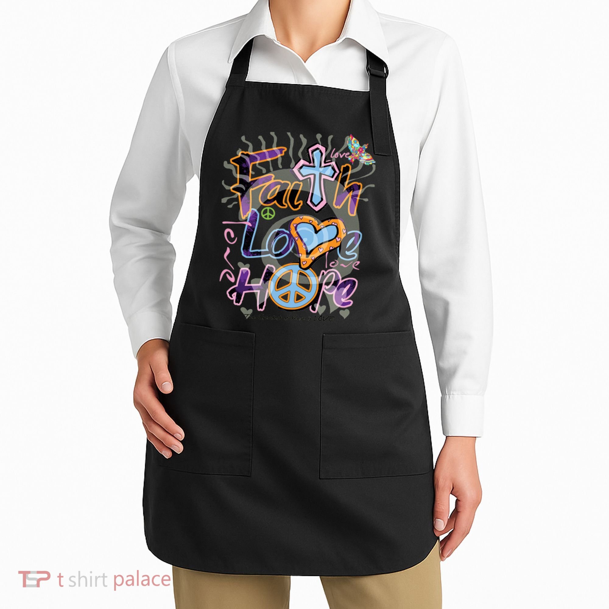 Faith Love Hope Apron