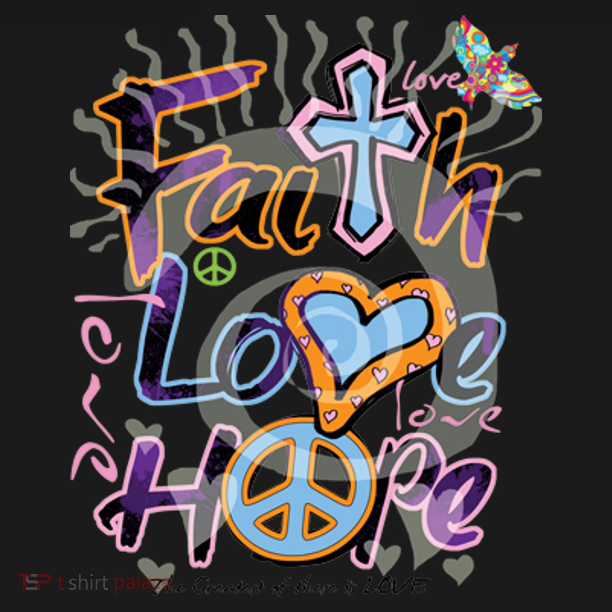 Faith Love Hope Baby Bodysuit