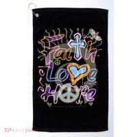 Faith Love Hope Golf Towel thumb 0