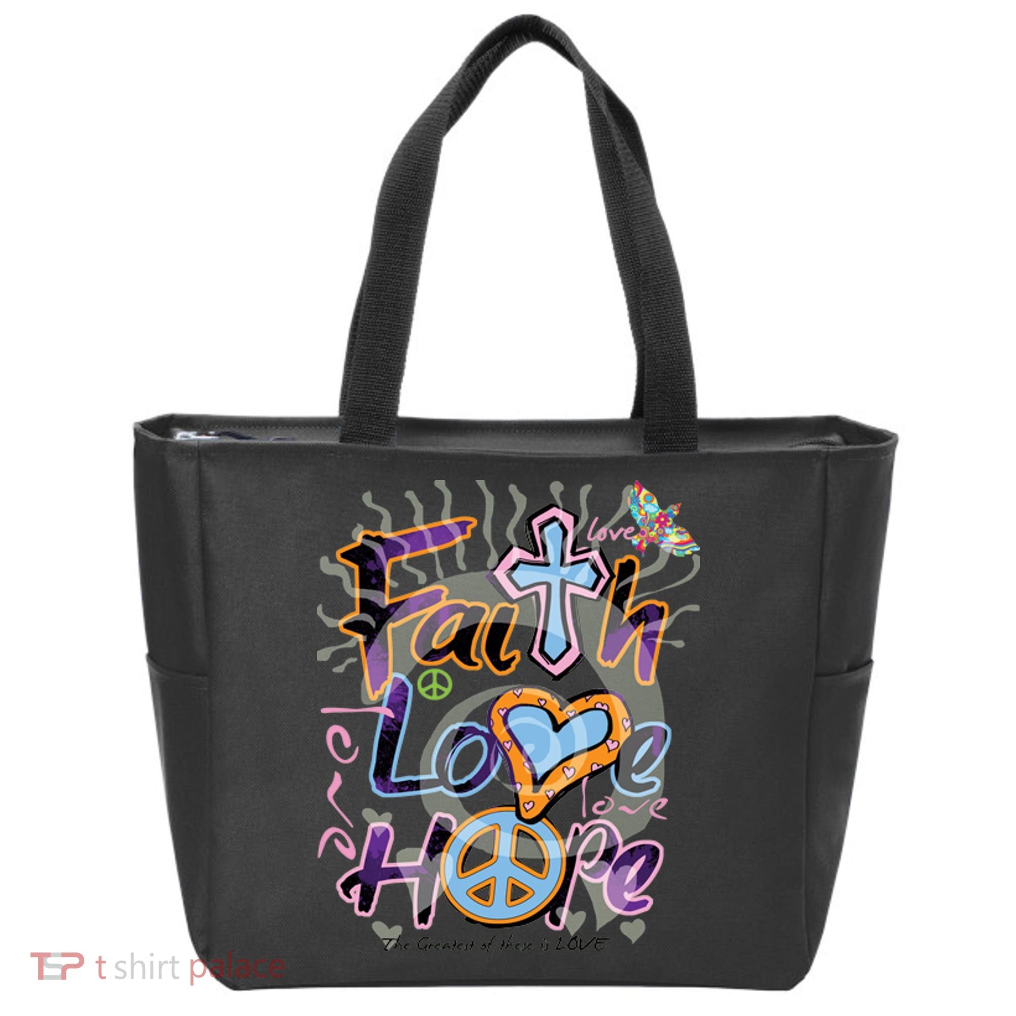 Faith Love Hope Tote Bag