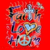 Faith Love Hope Santa Hat thumb 1