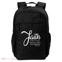 Faith Makes Things Possible  Backpack thumb 0