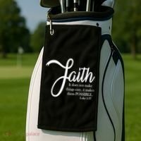 Faith Makes Things Possible  Golf Towel thumb 2