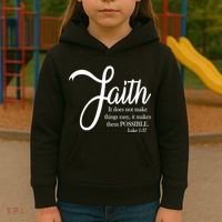 Faith Makes Things Possible  Kids Hoodie thumb 3