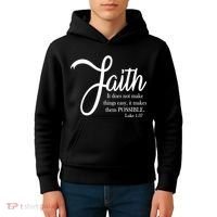 Faith Makes Things Possible  Kids Hoodie thumb 4