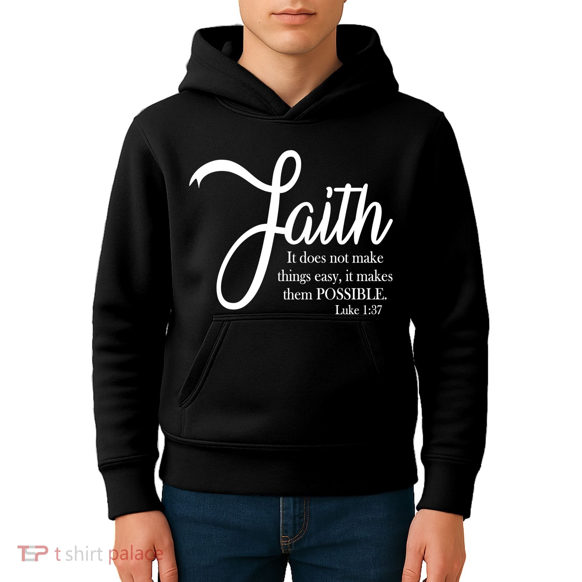 Faith Makes Things Possible  Kids Hoodie