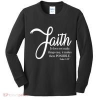 Faith Makes Things Possible  Kids Long Sleeve Shirt thumb 0