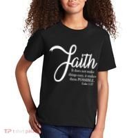 Faith Makes Things Possible  Kids T-Shirt thumb 2