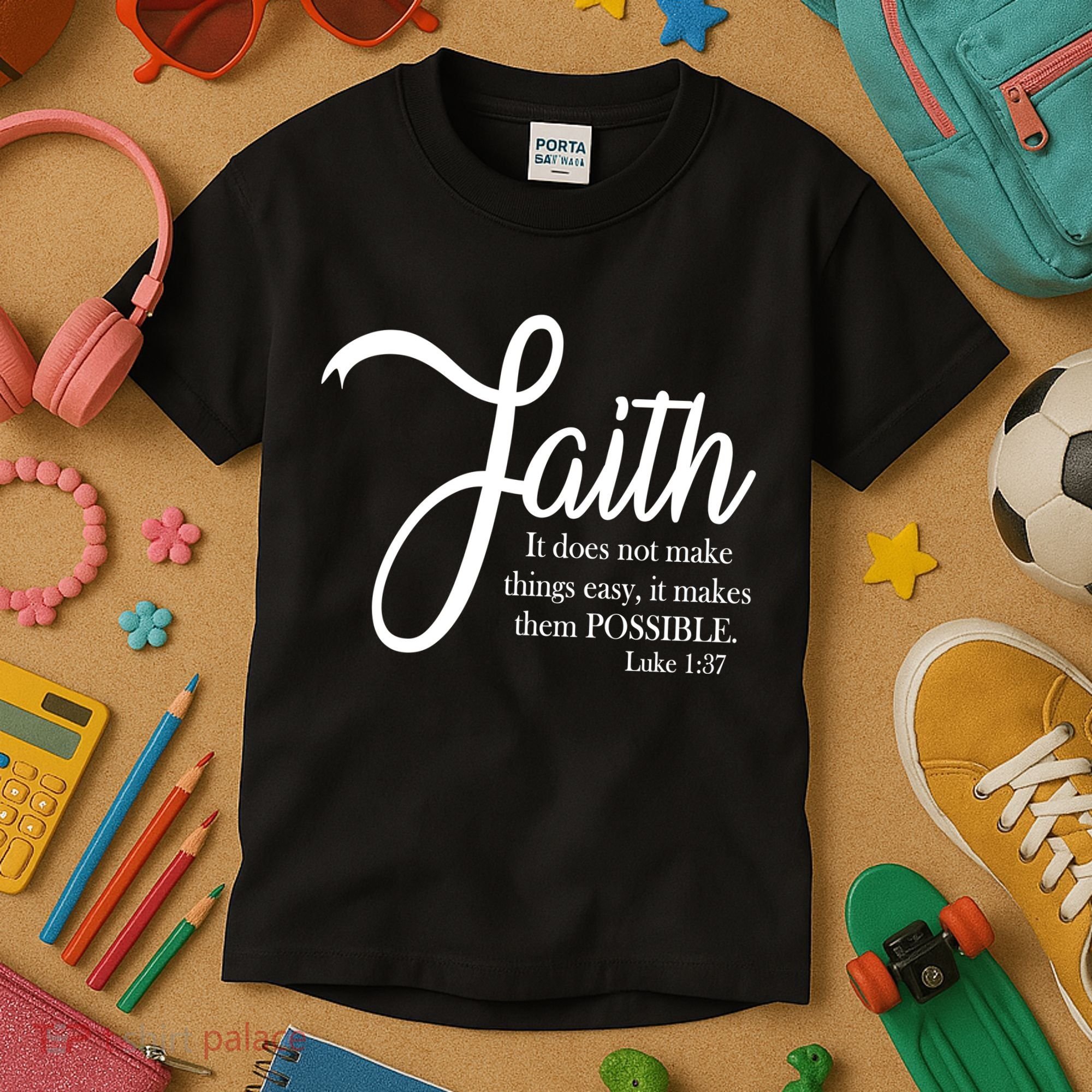 Faith Makes Things Possible  Kids T-Shirt