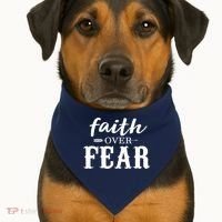 Faith Over Fear USA-Made Doggie Bandana thumb 1