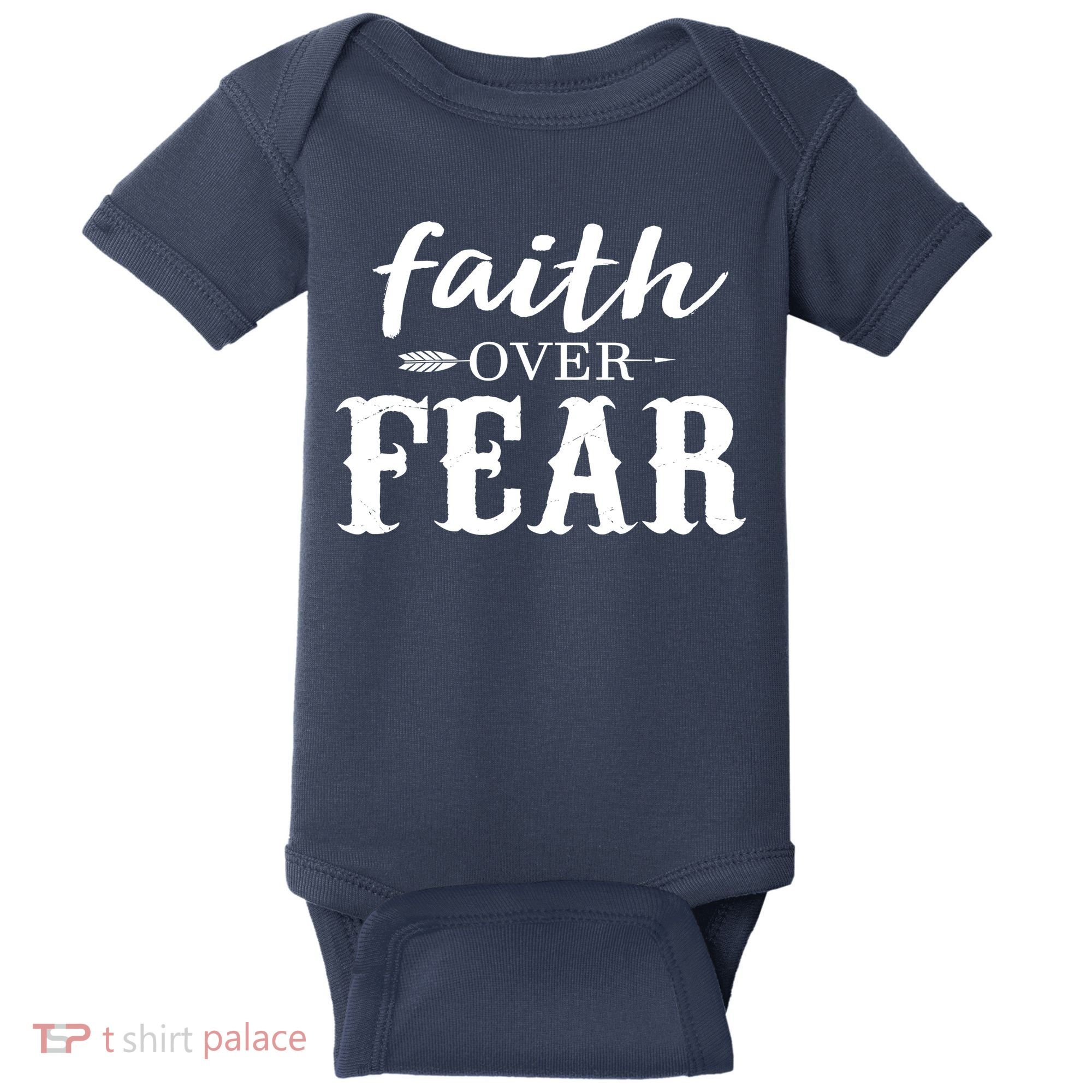 Faith Over Fear Baby Bodysuit