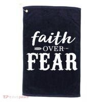 Faith Over Fear Golf Towel thumb 0