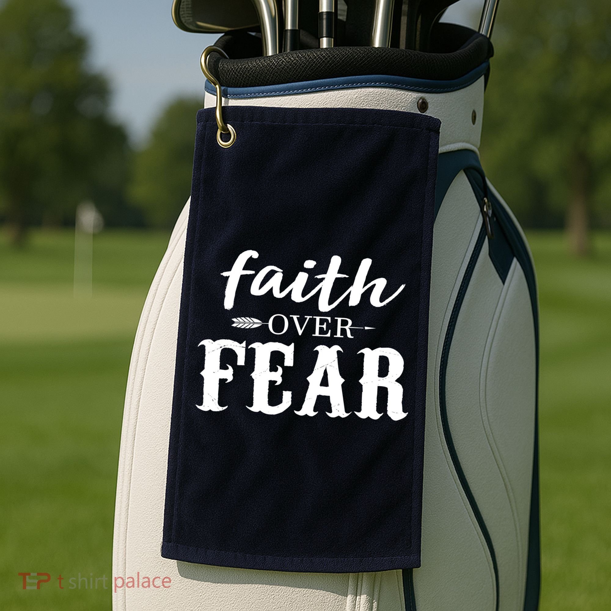 Faith Over Fear Golf Towel