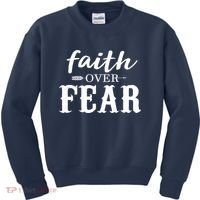 Faith Over Fear Kids Sweatshirt thumb 0