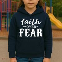 Faith Over Fear Kids Hoodie thumb 3