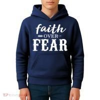 Faith Over Fear Kids Hoodie thumb 4