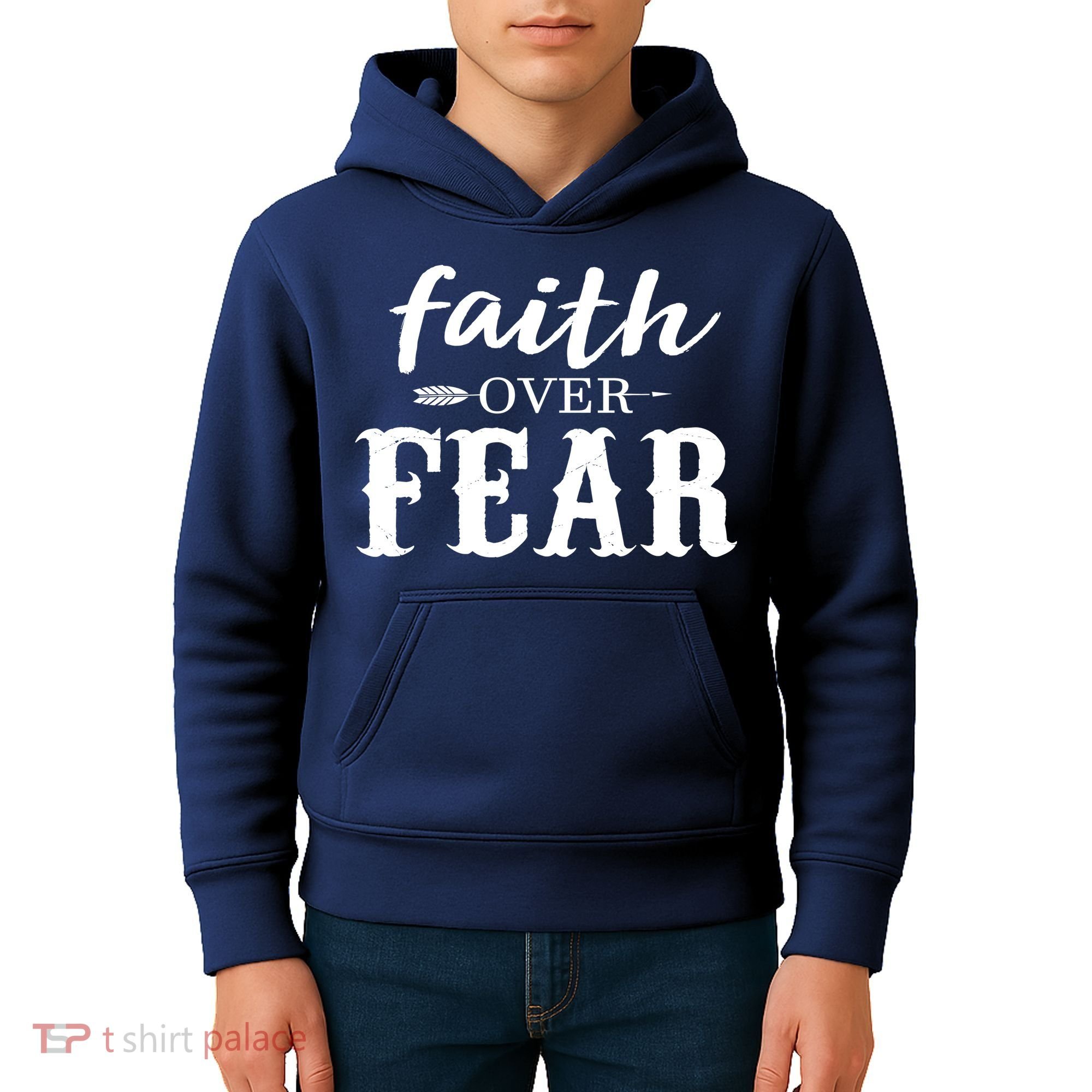 Faith Over Fear Kids Hoodie
