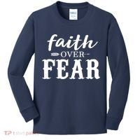 Faith Over Fear Kids Long Sleeve Shirt thumb 0
