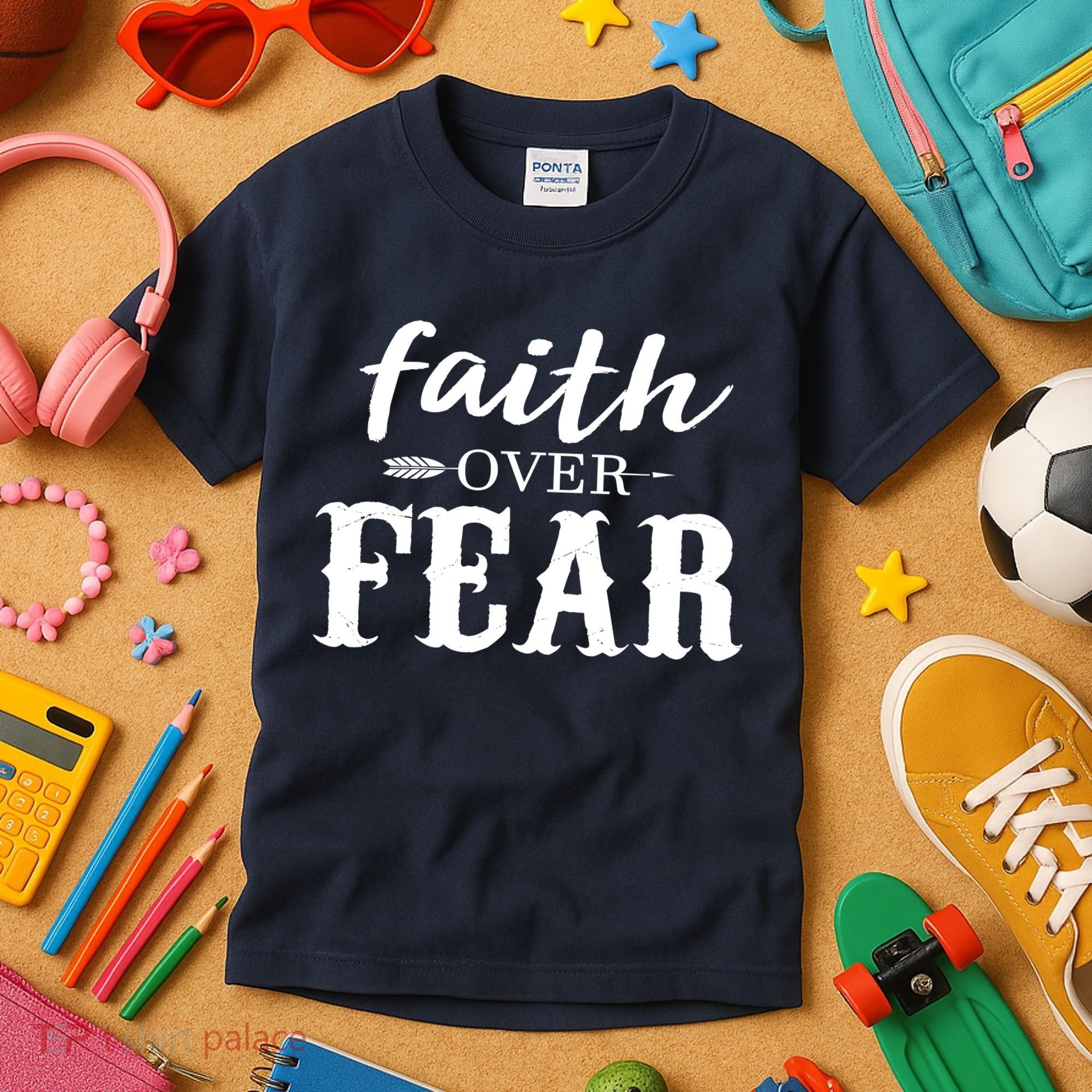 Faith Over Fear Kids T-Shirt