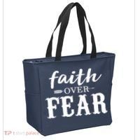 Faith Over Fear Tote Bag thumb 2