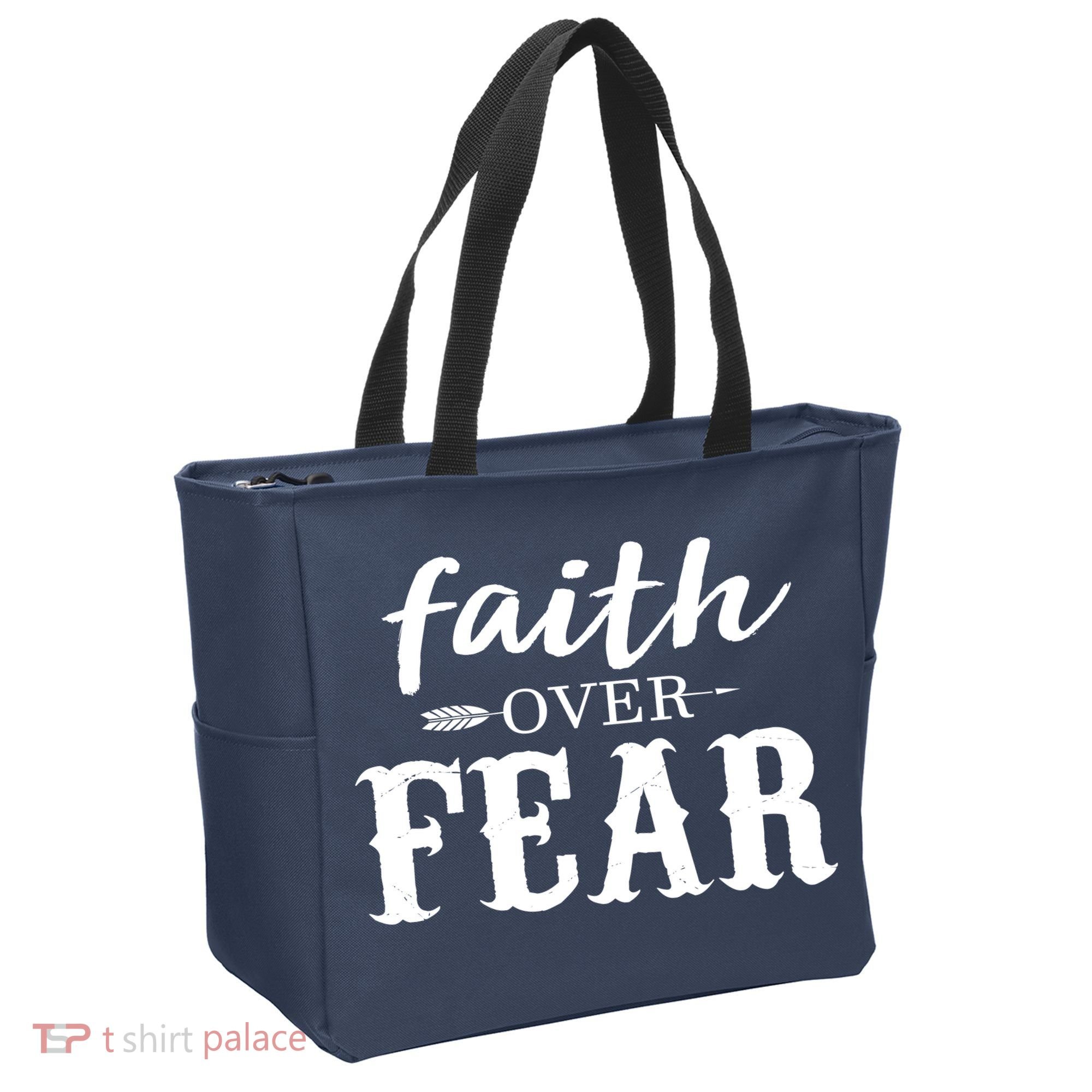 Faith Over Fear Tote Bag