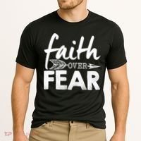 Faith Over Fear Christian Arrow Cooling Performance Crew T-Shirt thumb 2