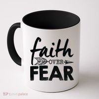 Faith Over Fear Christian Arrow Coffee Mug thumb 0