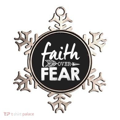 Faith Over Fear Christian Arrow Ornament