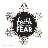 Faith Over Fear Christian Arrow Ornament thumb 0