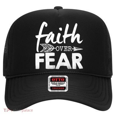 Faith Over Fear Christian Arrow Hat