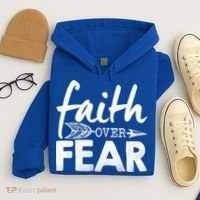 Faith Over Fear Christian Arrow Hoodie thumb 4