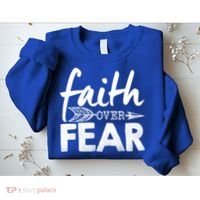 Faith Over Fear Christian Arrow Sweatshirt thumb 2