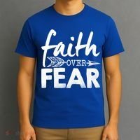Faith Over Fear Christian Arrow T-Shirt thumb 3