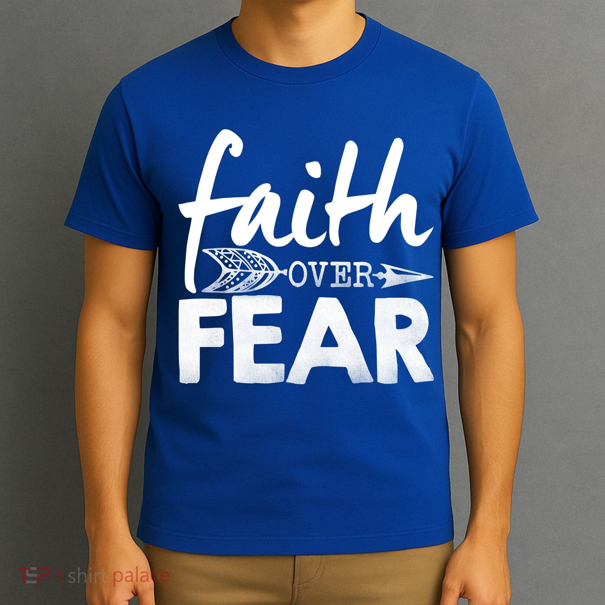 Faith Over Fear Christian Arrow T-Shirt