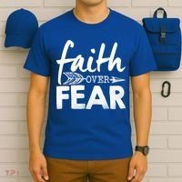 Faith Over Fear Christian Arrow T-Shirt thumb 6