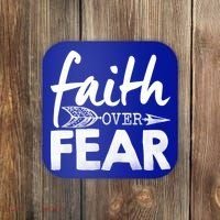 Faith Over Fear Christian Arrow Coaster thumb 0