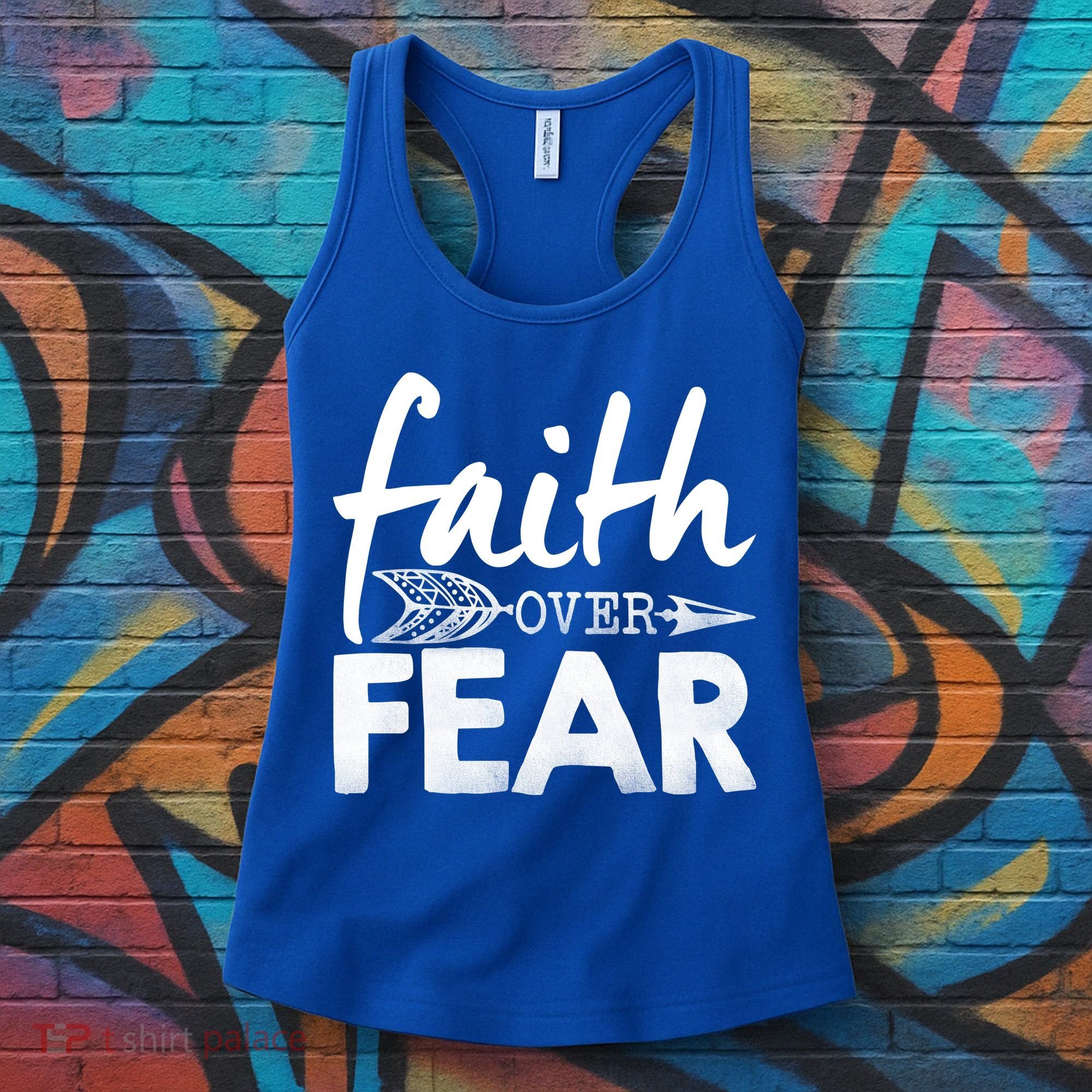 Faith Over Fear Christian Arrow Women's Tank Top