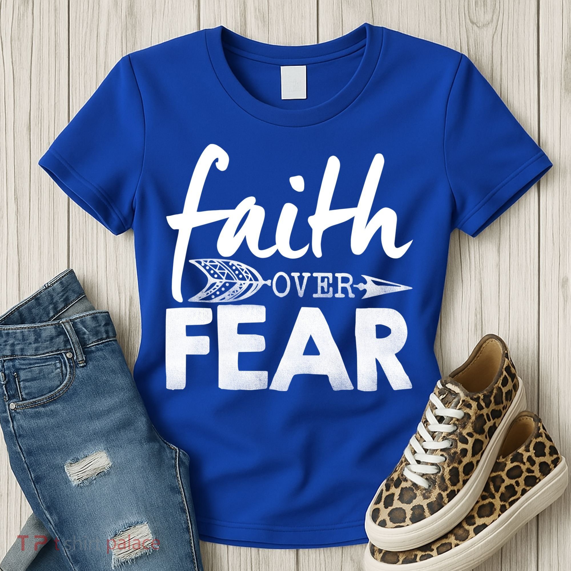 Faith Over Fear Christian Arrow Women's T-Shirt