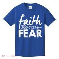 Faith Over Fear Christian Arrow Kids T-Shirt thumb 0