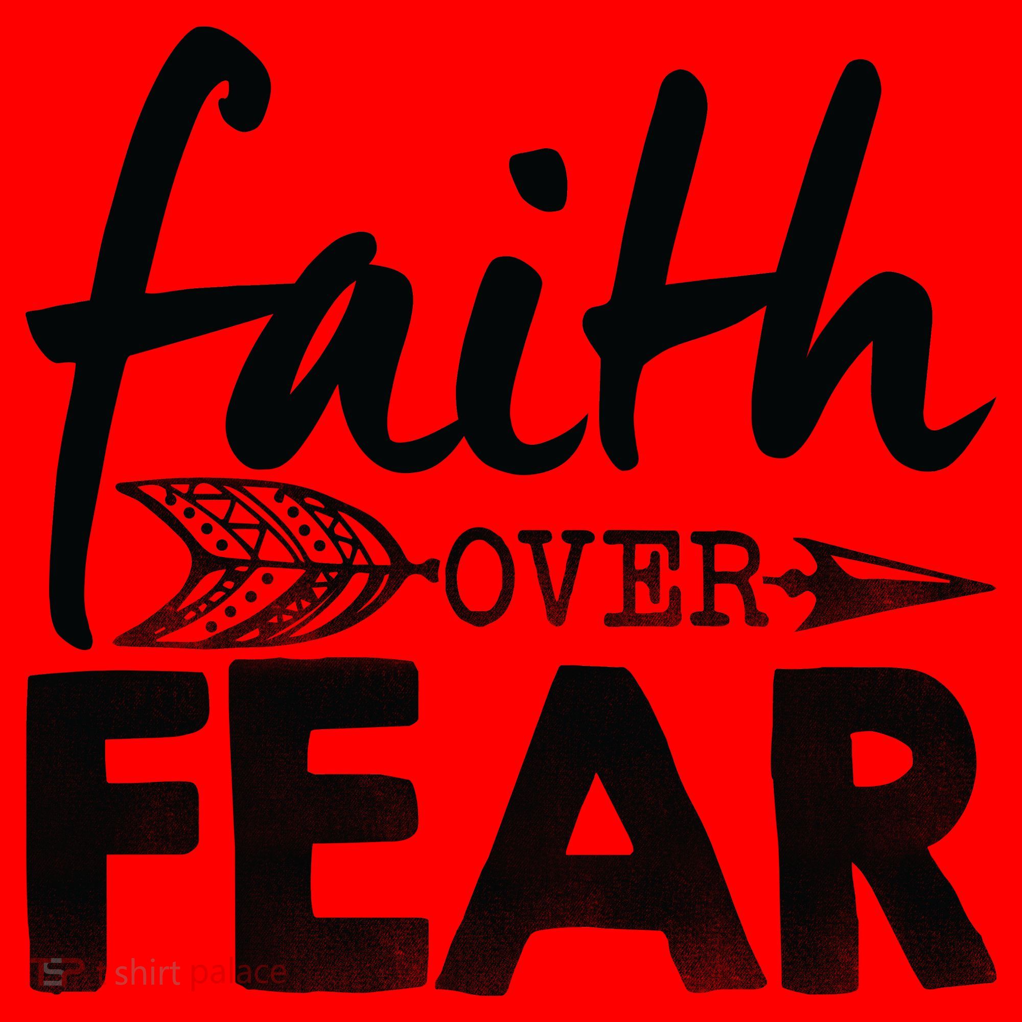 Faith Over Fear Christian Arrow Santa Hat