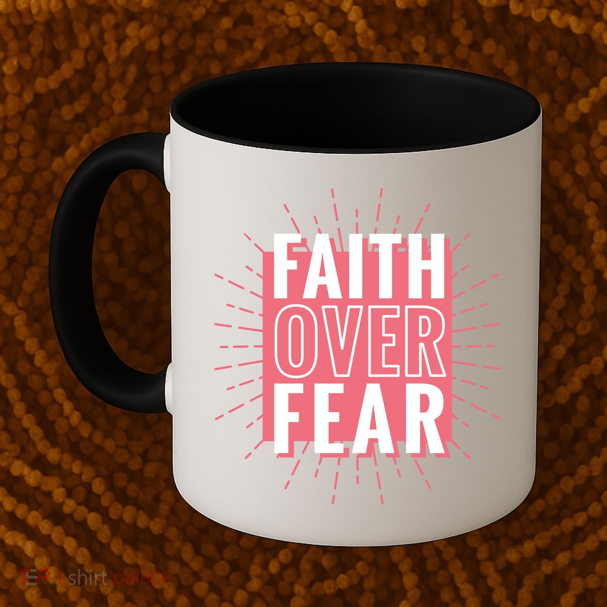 Faith Over Fear Cute Christian Quote  Coffee Mug