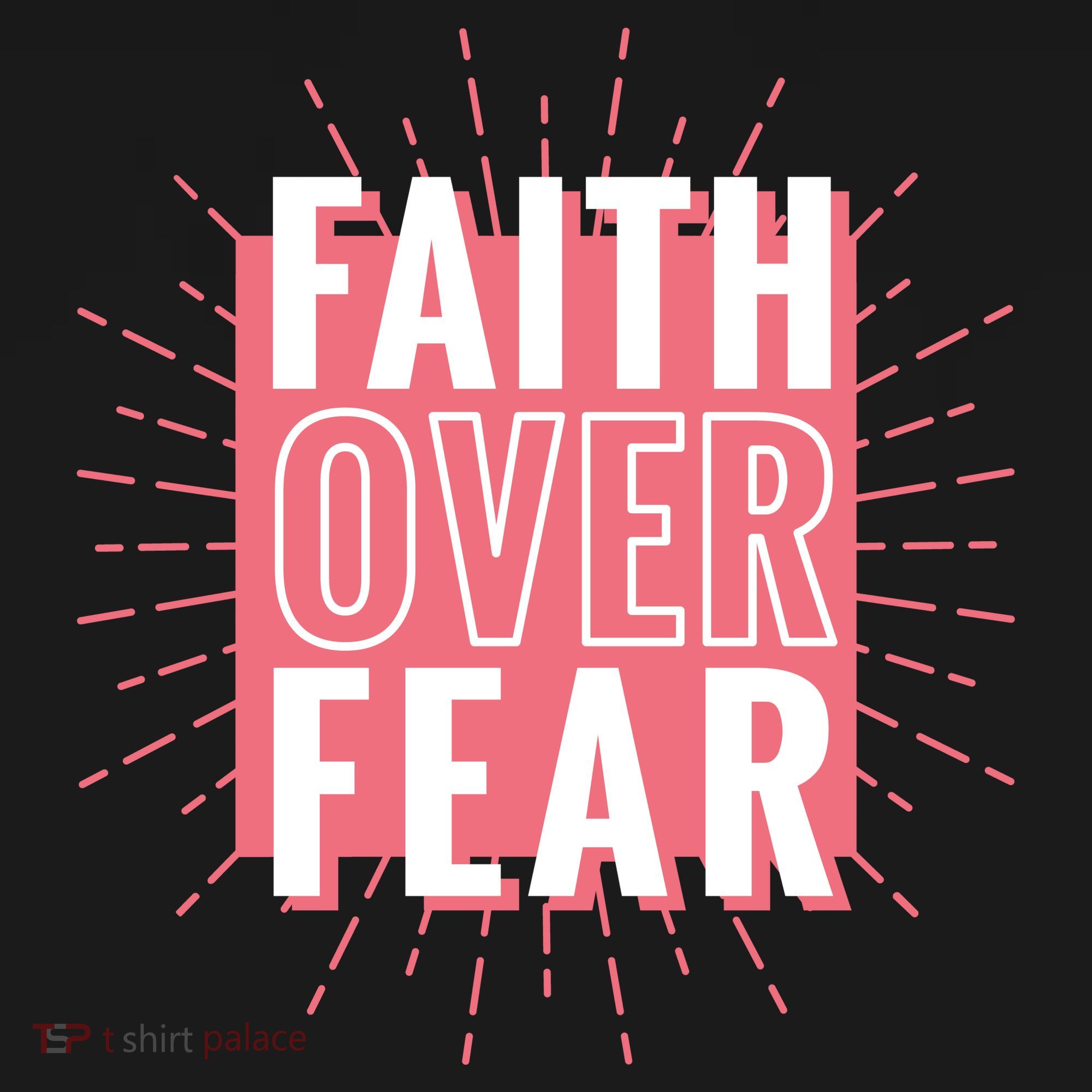 Faith Over Fear Cute Christian Quote  Women's Hoodie