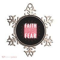 Faith Over Fear Cute Christian Quote  Ornament thumb 0