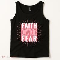 Faith Over Fear Cute Christian Quote  Tank Top thumb 2