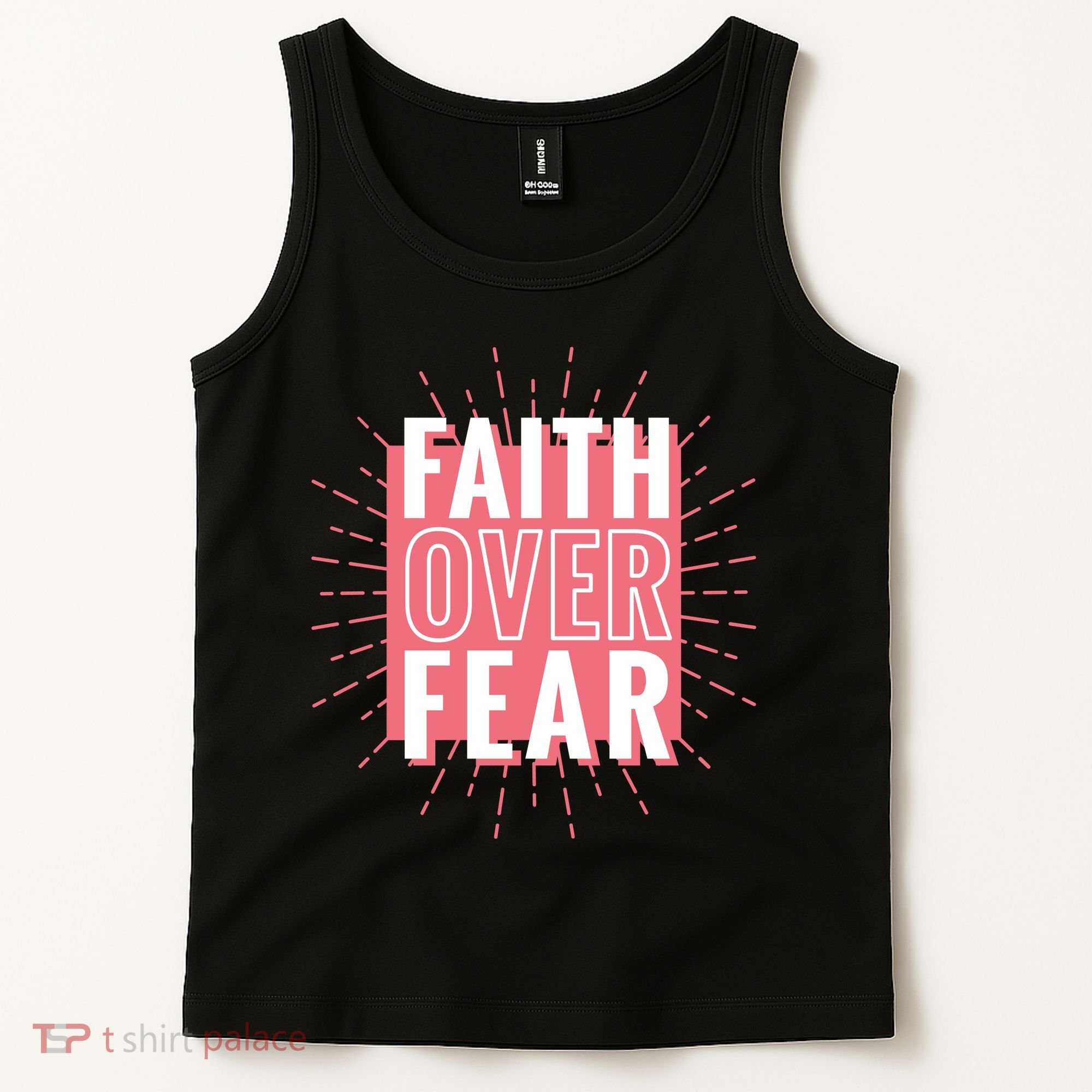 Faith Over Fear Cute Christian Quote  Tank Top