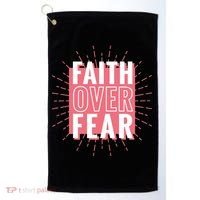 Faith Over Fear Cute Christian Quote  Golf Towel thumb 0