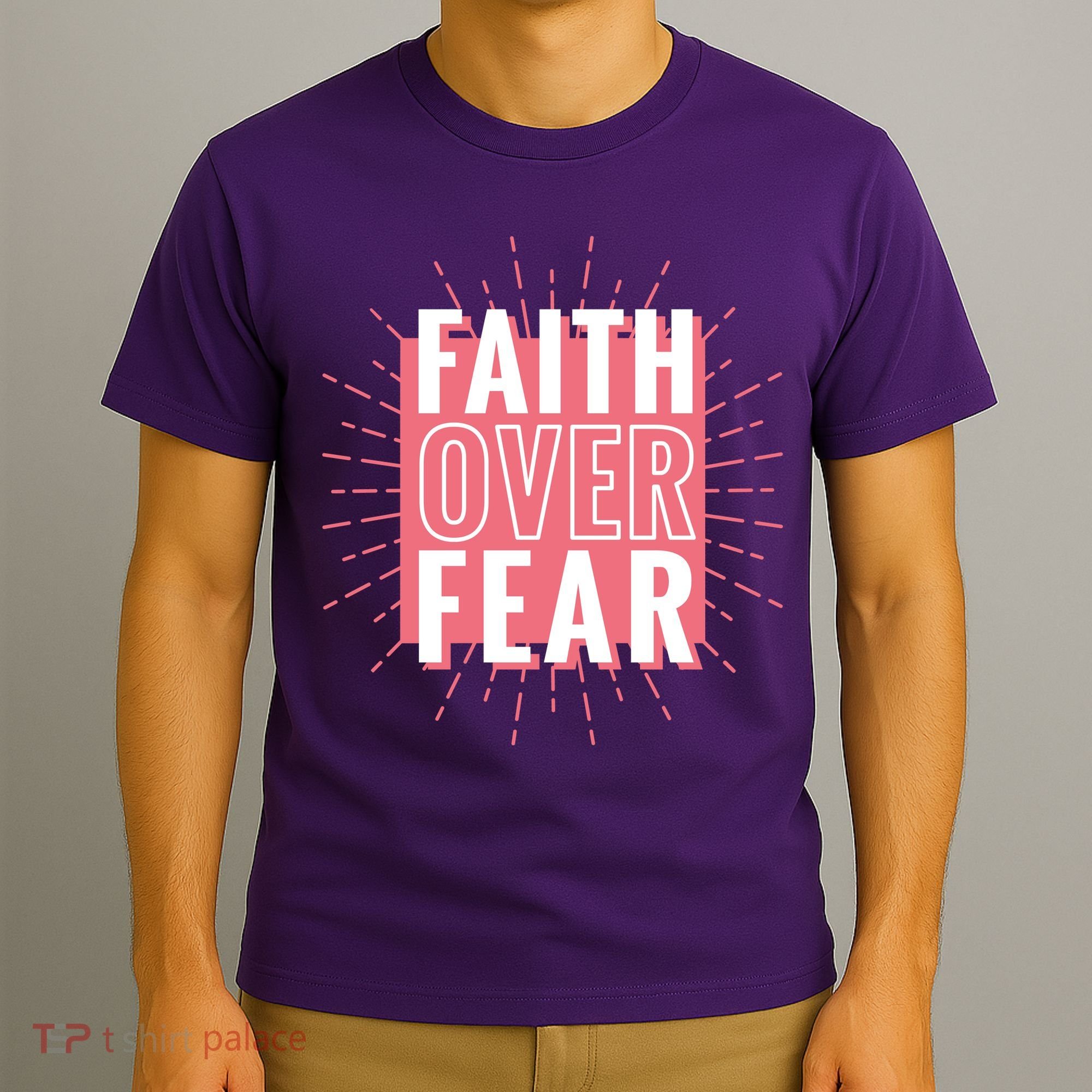 Faith Over Fear Cute Christian Quote  T-Shirt