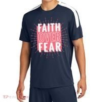 Faith Over Fear Cute Christian Quote  Sport-Tek Competitor United Soccer Jersey thumb 0