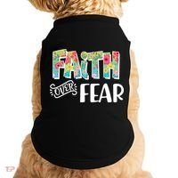 Faith Over Fear Flower Pattern Doggie Tank thumb 0